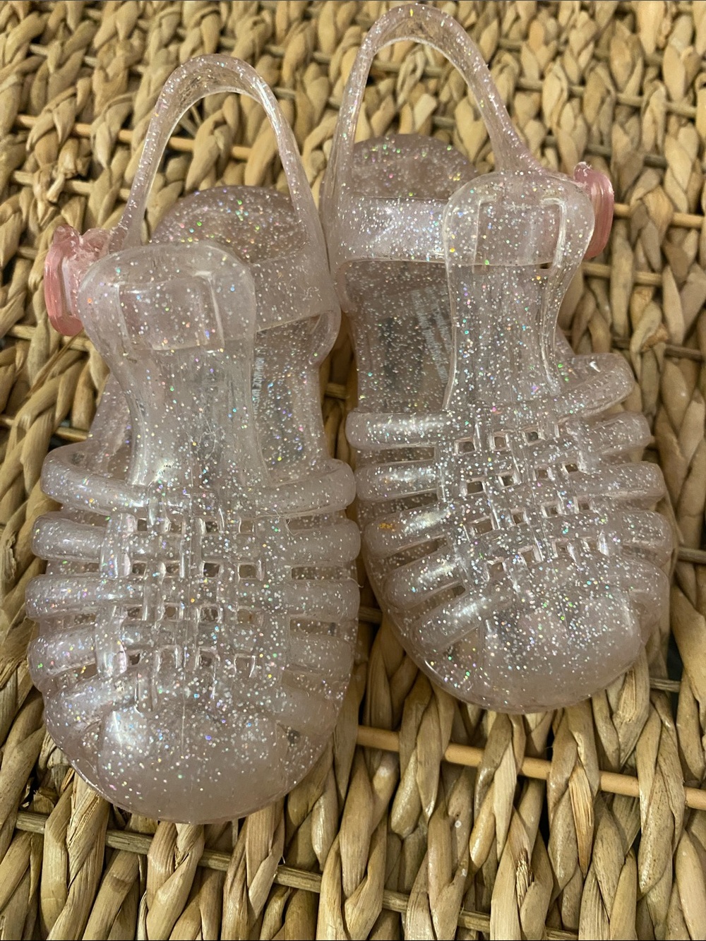 Gymboree Glitter Jelly Sandals - Iridescent Pink